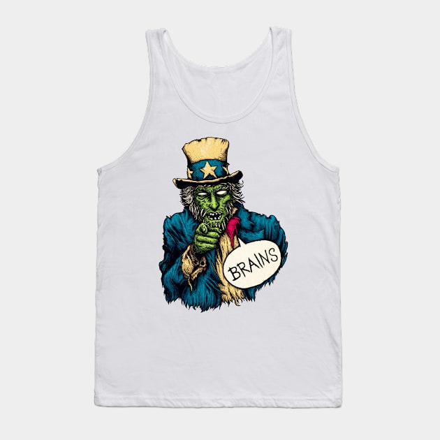 Brains Tank Top by macomix